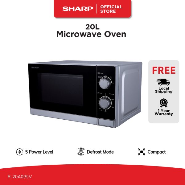 SHARP 20L Solo Microwave Oven R-20A0(S)V