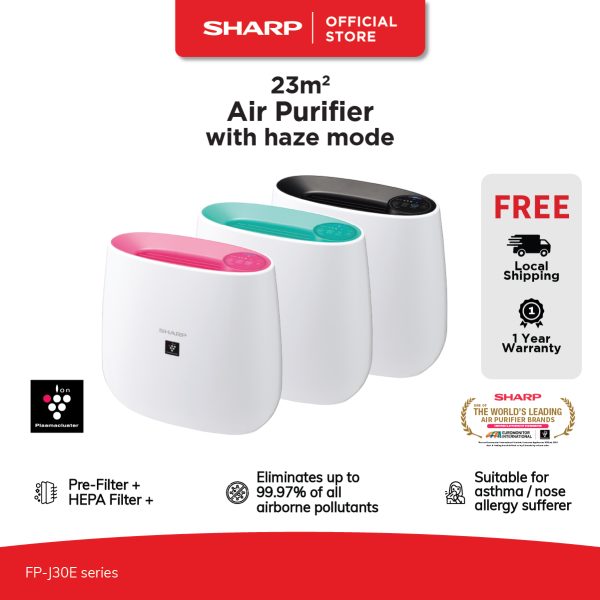 SHARP 23m² Plasmacluster Air Purifier FP-J30E-Series
