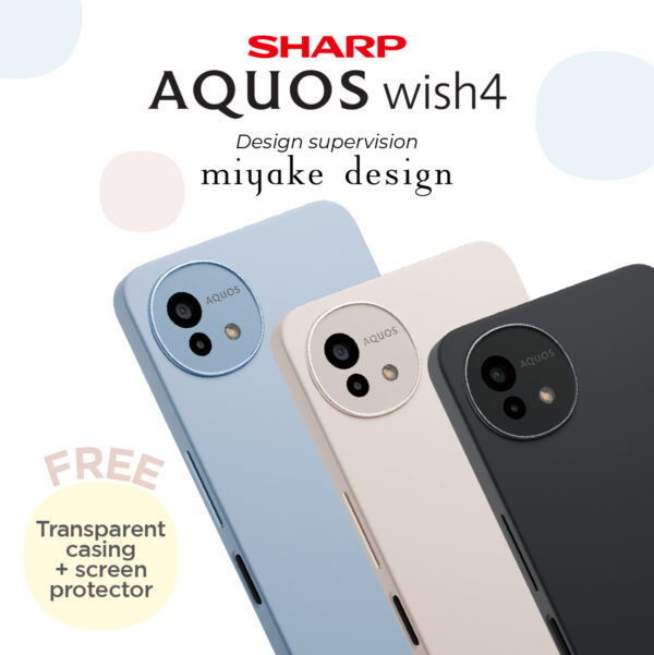 SHARP AQUOS wish4 Mobile Phone - Available in 3 Colours (Black/White/Blue)