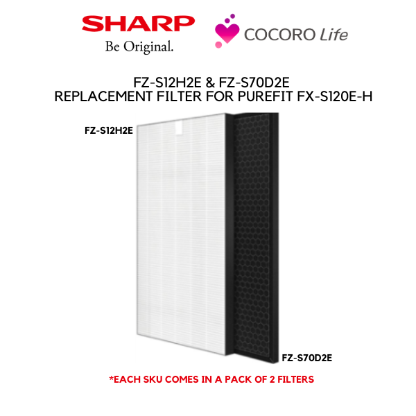 SHARP FZ-S12H2E & FZ-S70D2E  Replacement Filter for Purefit FX-S120E-H