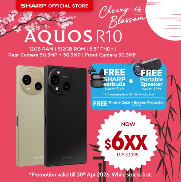 [SAKURA SALE] SHARP AQUOS R10 Mobile Phone (Black / Beige) - SH-M31SG