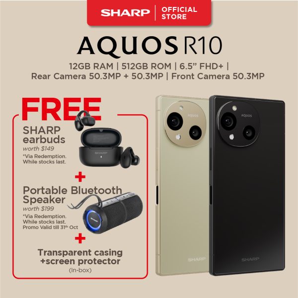 SHARP AQUOS R10 Mobile Phone (Black / Beige) - SH-M31SG