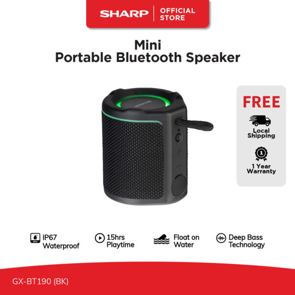 SHARP Portable Bluetooth Speaker GX-BT190